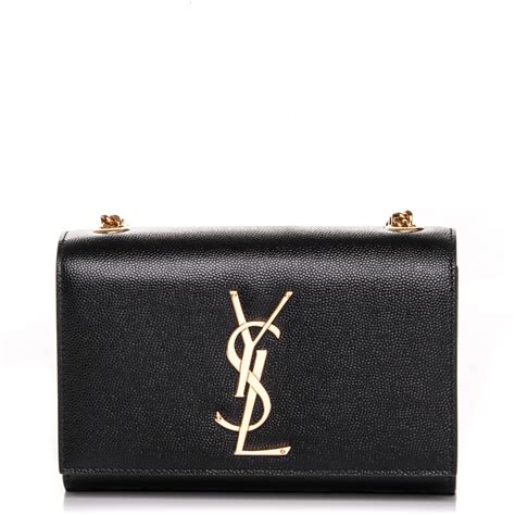 SAINT LAURENT Grain De Poudre Small Monogram Kate 